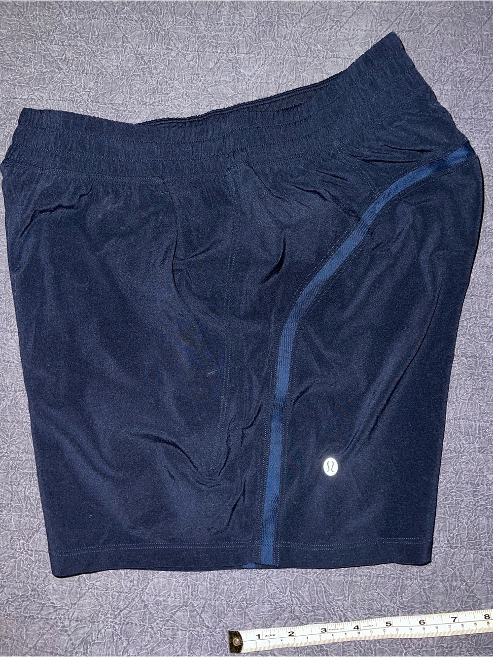 lululemon Pace Breaker Linerless Short 5" Small Navy Blue - Picture 8 of 8